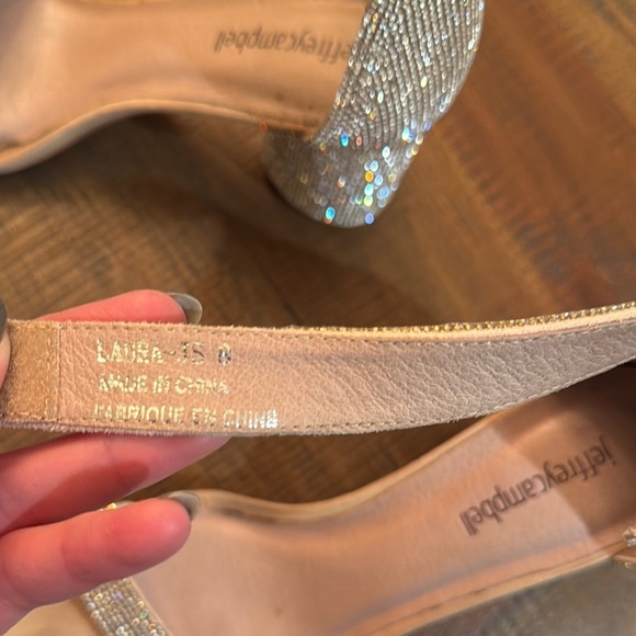 Jeffrey Campbell Kassidy Glitter Heel Sandal - Picture 8 of 9